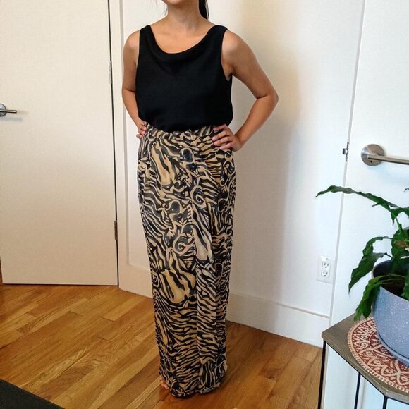Vintage Georgiou Studio mid-length skirt, animal print (size 0-2) - Picture 13 of 13